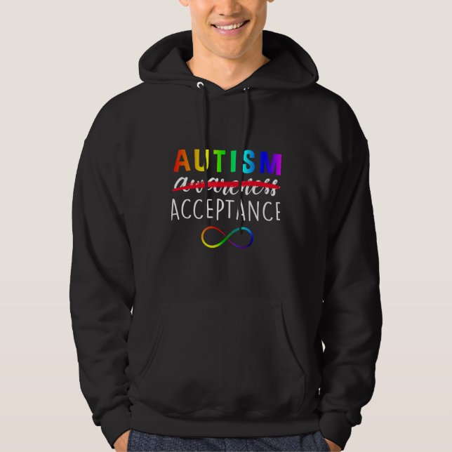 Autism Acceptance Autism Awareness O2lzg Hoodie (Front)