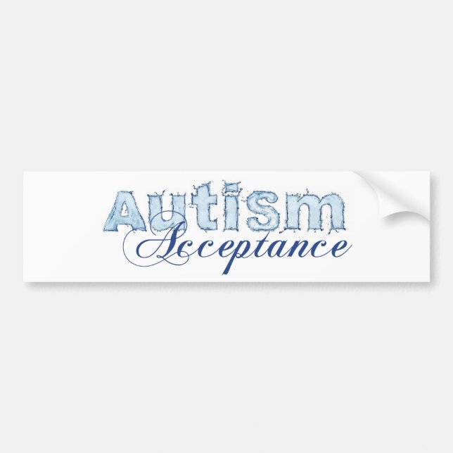 Autism Acceptance Bumper Sticker (Front)