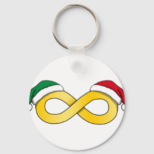 Autism Acceptance Christma Key Ring