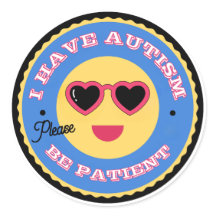 Autism Acceptance Emoji Face With Heart Sunglasses