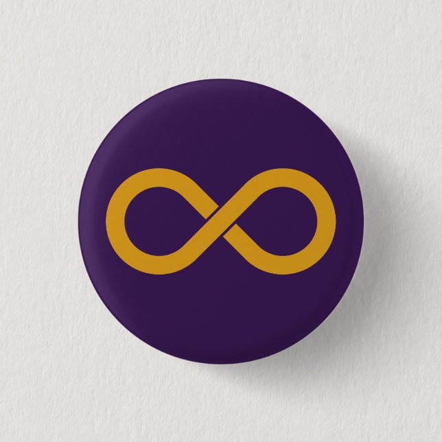 Autism Acceptance Infinity 3 Cm Round Badge (Front)