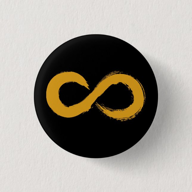 Autism Acceptance Infinity 3 Cm Round Badge (Front)