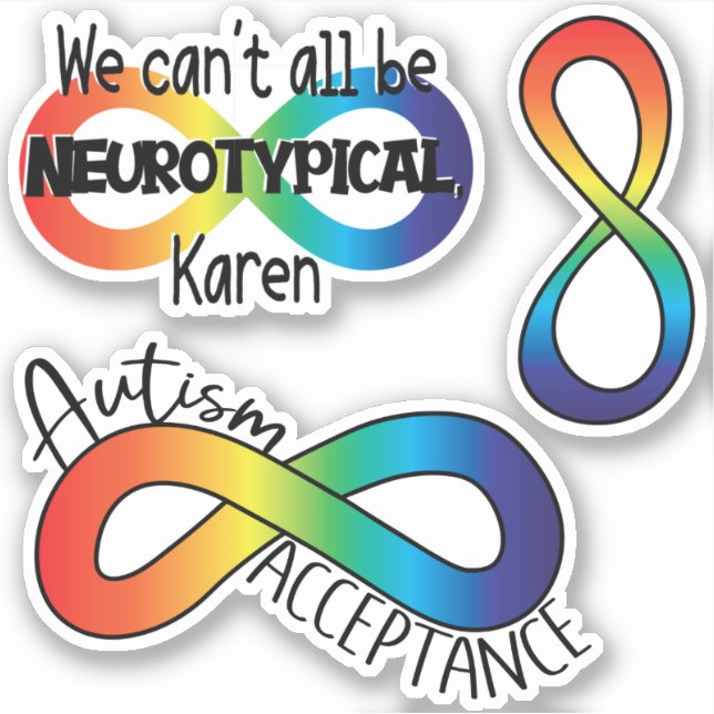 Autism Acceptance | Neurodiversity Sticker Pack (Front)