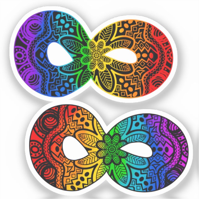 Autism Acceptance Neurodiversity Sticker Pack (Front)