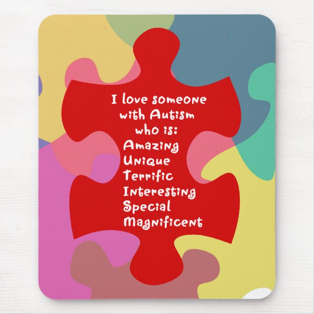 Autism Acrostic Mouse Pad (Front)