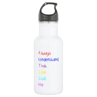 Autism Acrostic Poem Crayon 532 Ml Water Bottle