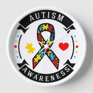 Autism Acrylic Wall Clock