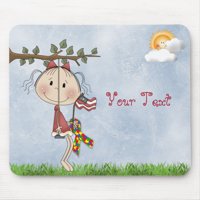 Autism^ Add Your Text-Mousepad Mouse Pad (Front)