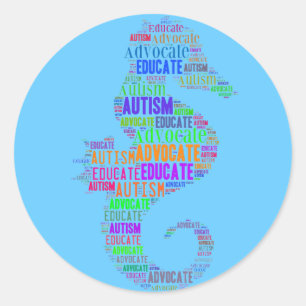 Autism Advocate and Educate Stickers GoTeamKate