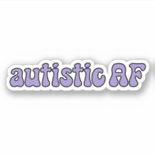 autism AF Simple Purple Typography
