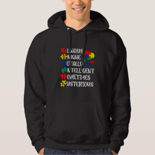 Autism Always Unique Talent Intelligent Somtimes M Hoodie