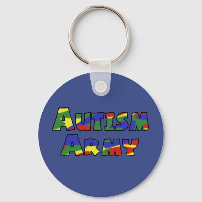 Autism Army Key chain (Front)