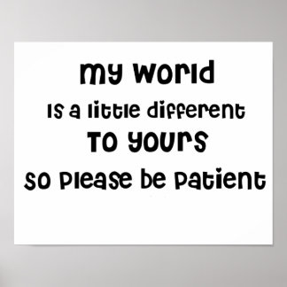 Autism, Aspergers, Special Needs Awareness Poster