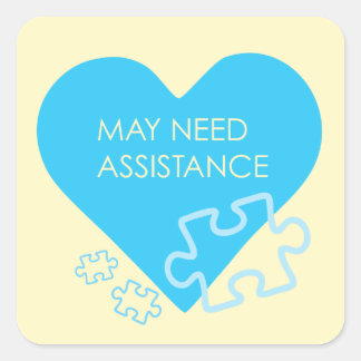 Autism assistance stickers