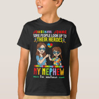 Autism Aunt My Nephew Is My Hero Awareness Accept