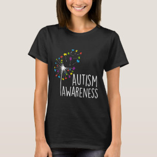 Autism-Autism Awareness Dandelion Puzzle Pieces Me T-Shirt