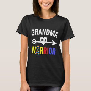 Autism-Autism Grandma Grandma Of A Warrior Autism T-Shirt