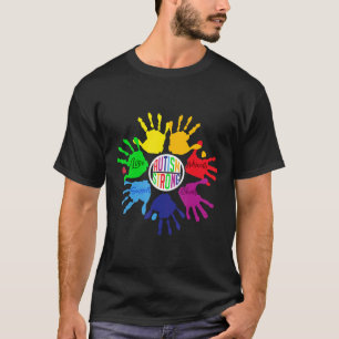Autism-Autism Strong Hands-Autism Awareness Day Te T-Shirt