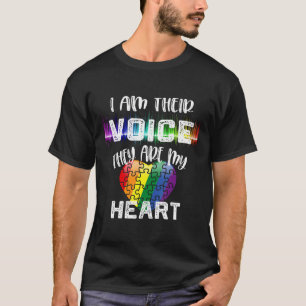 Autism-Autism Teacher I Am Their Voice They Are My T-Shirt
