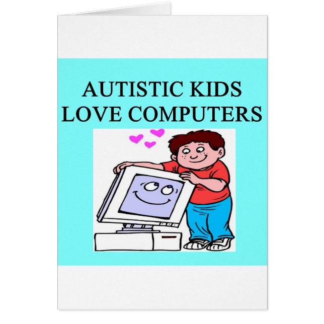 autism autistic kids love computers (Front)