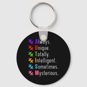Autism Autistic Puzzle Key Ring