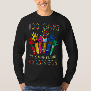 Autism Awareness 100 Days Of Spreading Kindness Te T-Shirt