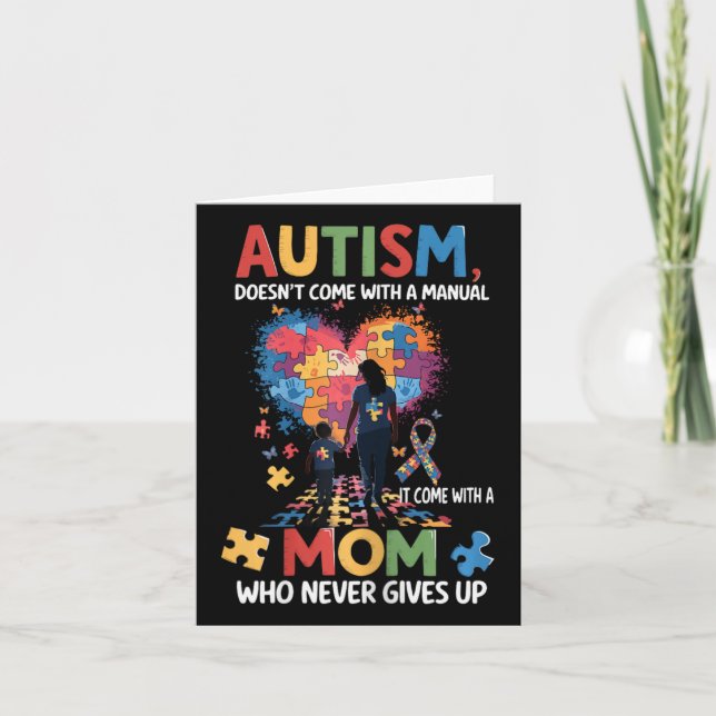 Autism Awareness 2025 Doesn't Come With A Manual A Card (Front)
