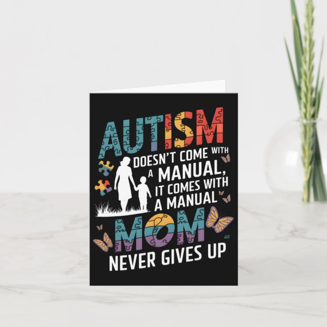 Autism Awareness 2025 Doesn't Come With A Manual A Card (Front)