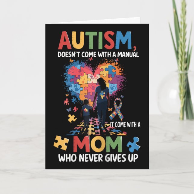 Autism Awareness 2025 Doesn't Come With A Manual A Card (Front)