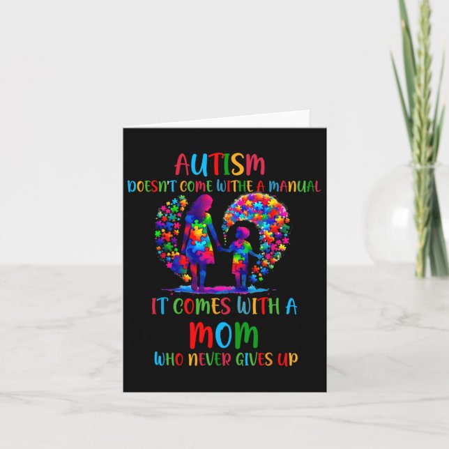 Autism Awareness 2025 Doesn't Come With A Manual A Card (Front)