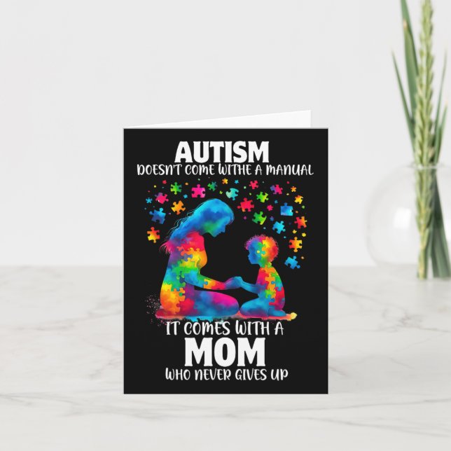 Autism Awareness 2025 Doesn't Come With A Manual A Card (Front)
