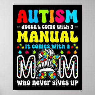 Autism Awareness 2025 Doesn't Come With A Manual A Poster