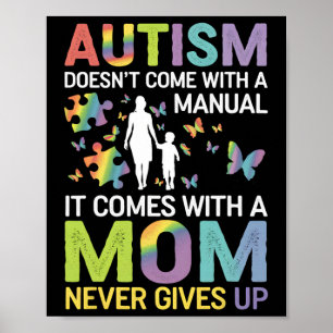 Autism Awareness 2025 Doesn't Come With A Manual A Poster