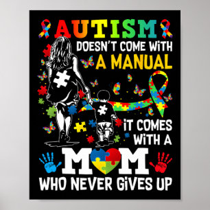 Autism Awareness 2025 Doesn't Come With A Manual A Poster