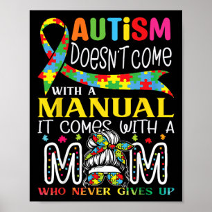 Autism Awareness 2025 Doesn't Come With A Manual A Poster