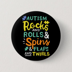 Autism Awareness 3  6 Cm Round Badge