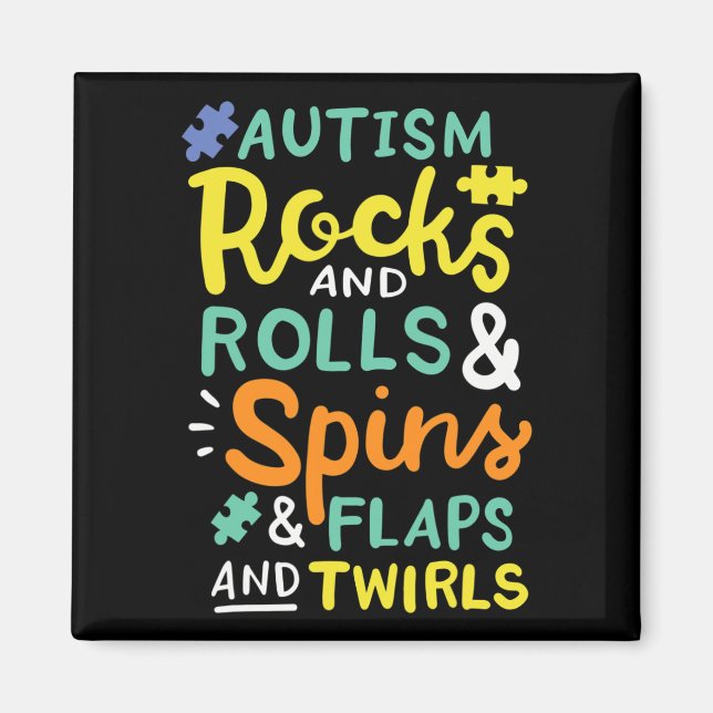 Autism Awareness 3  Magnet (Front)