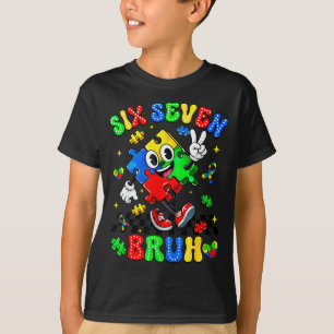 Autism awareness 67 six seven bruh puzzle boy girl T-Shirt