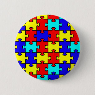 Autism Awareness 6 Cm Round Badge