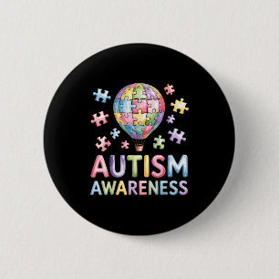 Autism awareness  6 cm round badge
