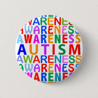 Autism Awareness 6 Cm Round Badge