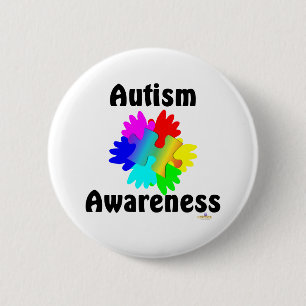 Autism Awareness 6 Cm Round Badge