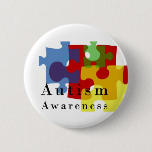 Autism Awareness 6 Cm Round Badge