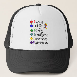 Autism Awareness A-U-T-I-S-M Trucker Hat