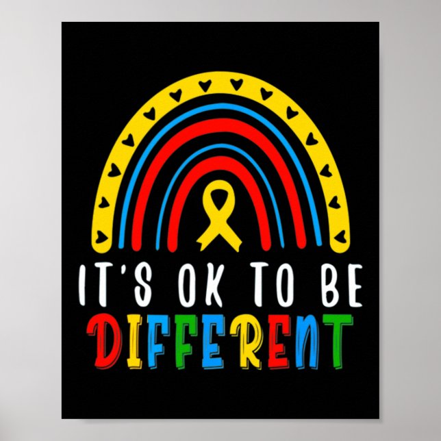 Autism Awareness Abilities Outweigh Disabilities R Poster (Front)