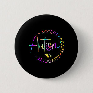 Autism Awareness Accept Adapt Advocate Autism Mum 6 Cm Round Badge