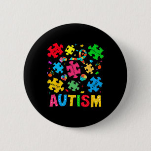 Autism Awareness Accept Adapt Advocate Autism Mum 6 Cm Round Badge