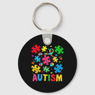 Autism Awareness Accept Adapt Advocate Autism Mum Key Ring