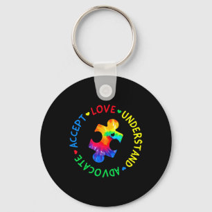 Autism Awareness Accept Adapt Advocate Autism Mum  Key Ring
