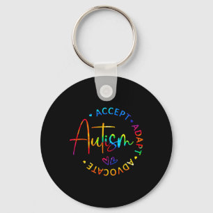 Autism Awareness Accept Adapt Advocate Autism Mum  Key Ring